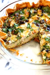 1 Piece (1/8 9" Dia) Quiche with Meat, Poultry or Fish