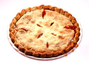 1 Piece (1/8 9" Dia) Rhubarb Pie (Two Crust)