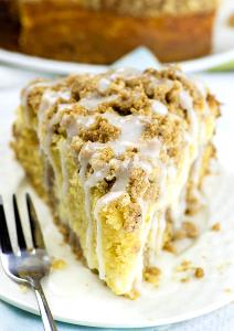 1 Piece (1/9 20 Oz Cake) Cinnamon Coffeecake (with Crumb Topping, Enriched)