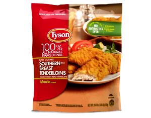 1 piece (106 g) Southern Style Breaded Chicken Fillets
