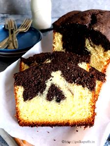 1 piece (107 g) Marble Pound Cake