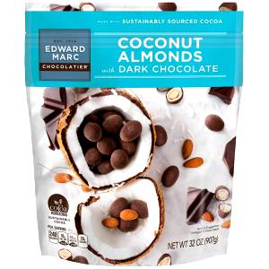 1 piece (13 g) Coconut Almond Dark Chocolate
