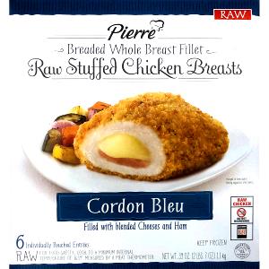 1 piece (140 g) Seasoned Selects Cordon Bleu Stuffed Chicken Breasts