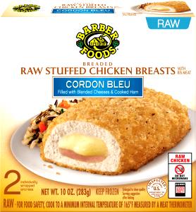 1 piece (170 g) Raw Cordon Bleu Stuffed Chicken Breast