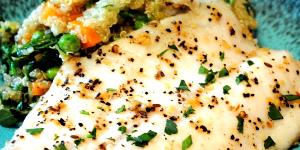 1 piece (170 g) Sesame Chili Herb Crusted Tilapia