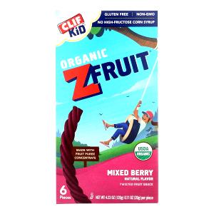 1 piece (20 g) Clif Kid Mixed Berry Organic Twisted Fruit Real Fruit Rope
