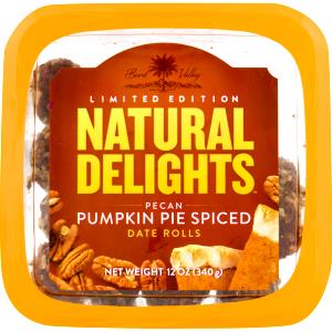 1 piece (20 g) Pecan Pumpkin Pie Spiced Date Rolls