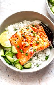 1 piece (200 g) Sweet Chili Salmon