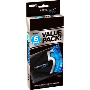 1 piece (2.7 g) 5 Cobalt Sugar Free Chewing Gum