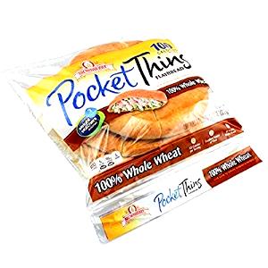 1 piece (2.75 oz) Whole Wheat Pocket Bread