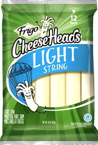 1 piece (28 g) Cheese Heads 100% Natural Light String Cheese