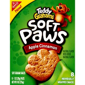 1 piece (28 g) Teddy Grahams Soft Paws - Apple Cinnamon