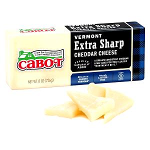1 piece (28 g) Vermont Extra Sharp White Cheddar Cheese