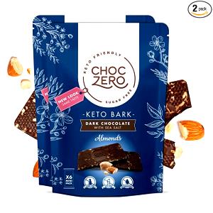 1 piece (28.4 g) Keto Bark Dark Chocolate with Almonds