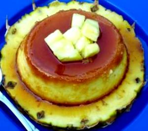 1 Piece (3-1/4" X 2" X 1") Puerto Rican Style Pineapple Custard (Flan De Pina)
