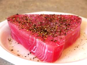 1 piece (4.5 oz) Seasoned Ahi Tuna Steaks