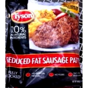 1 piece (50 g) Reduced Fat Sausage Patties