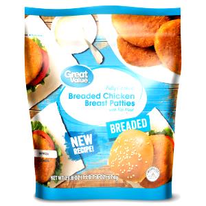 1 piece (74 g) Breaded Chicken Breast Patties