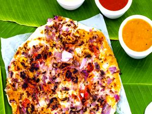 1 piece (88 g) Onion Uttapam