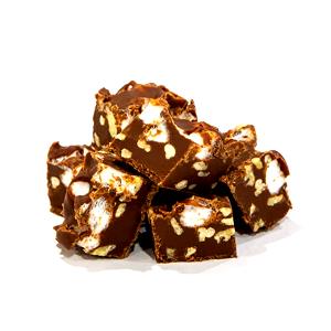 1 piece (99 g) Rocky Road Fudge Brownie Cup