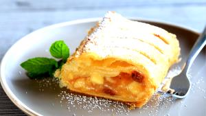 1 Piece (approx 2" - 2-1/2" Square) Apple Strudel