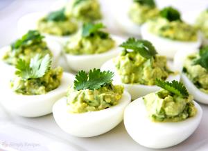 1 Piece Avocado Deviled Eggs