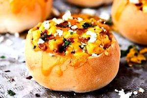 1 piece Bacon Breakfast Bread Bowl