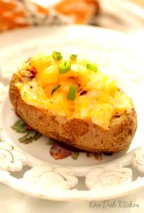 1 Piece Baked Potato Topped with Cheese Sauce