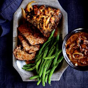 1 Piece Beef Chuck, Blade Roast, Braised, Slo (Top Blade)