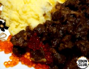 1 Piece Beef Lungs, Braised