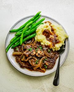1 Piece Beef Round, Tip, Roasted, Slf (Cube Steak)