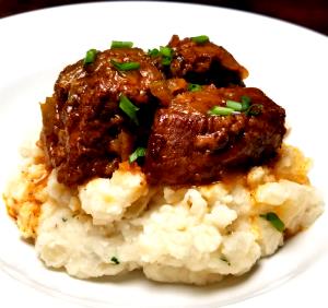 1 Piece Beef Top Round, Braised (London Broil)