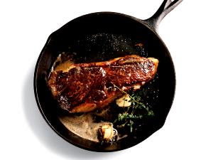 1 Piece Beef Top Sirloin, Pan-Fried, Slo (Sirloin Strip)