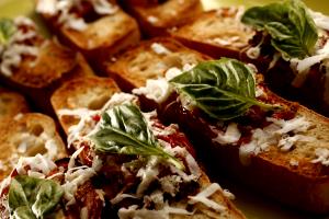 1 piece Bruschetta Focaccia