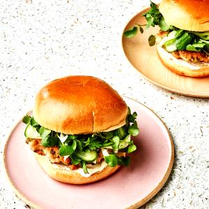 1 Piece Burger, Salmon Burger