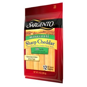 1 Piece Cheese Snack, Sharp Cheddar Sticks, Reduced Fat