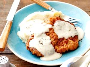 1 Piece Chicken Fried Steak W/White Gravy