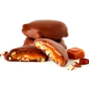 1 Piece Chocolate Covered Caramel with Nuts