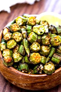 1 Piece Cooked Okra (from Frozen, Fat Added in Cooking)