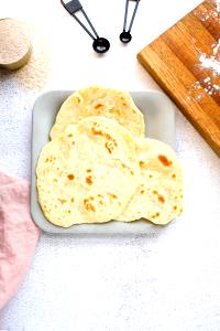 1 Piece Flatbread, Kidz, White Whole Wheat