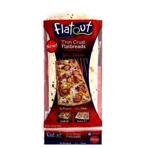 1 Piece Flatbread, Think Crust Flatbreads Artisan Pizza, Spicy Italian