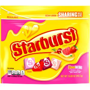 1 Piece Fruit Chews Red Favorites