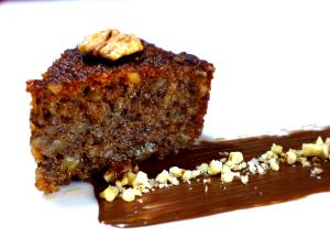 1 Piece Greek Walnut Cake "Karidopita"