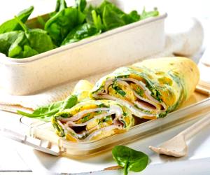 1 Piece Ham And Spinach Egg Wrap