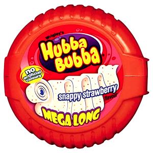 1 Piece Hubba Bubba Bubble Tape Snappy Strawberry