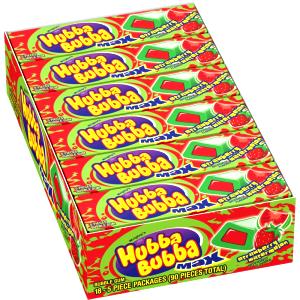 1 Piece Hubba Bubba Max Gum Strawberry Watermelon