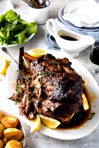 1 Piece Lamb Leg, Nz, Whole, Roasted, Slf