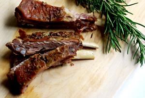 1 Piece Lamb Rib, Roasted, Slf