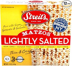 1 piece Lightly Salted Matzos