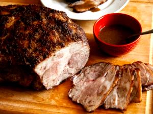 1 Piece Pork Shoulder, Blade, Roasted, Slo